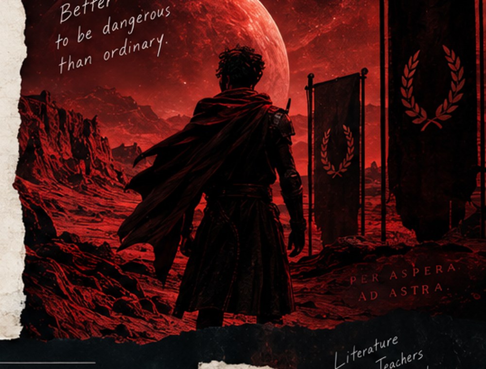 Original red planetary landscape
